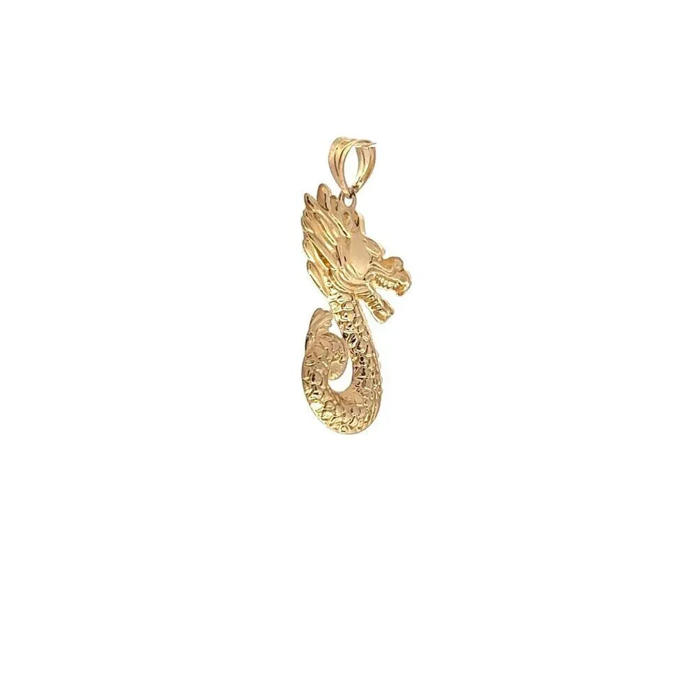 18K Gold Pendant Lucky Dragon 1.31 grams - Picture 7 of 11